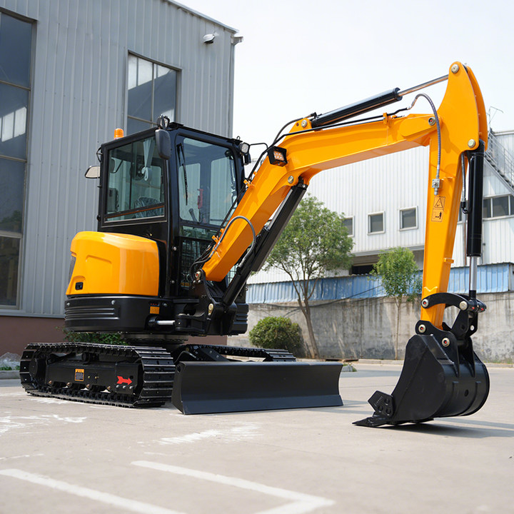 Best Selling 3.5 Ton Multifunction Mini Digger Garden Diesel Engines Mini Excavators Zero Tail Swing Compact Bagger With Cabin