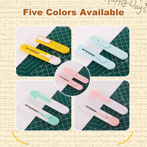 थोक मिनी कला चाकू 9 मिमी चौड़ाई स्टेनलेस स्टील ब्लेड डिय यूटिलिटी कटर चिकनी स्लाइडिंग फैक्टरी प्रत्यक्ष बिक्री ओम अनुकूलन - Product Image 5