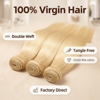 Lot de 613 mèches péruviennes naturelles 100 % vierges non traitées, tissage double machine, simple trame, extensions pour femmes, toutes couleurs, de 10 à 40 pouces