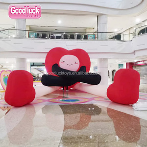 2024 mode <span class=keywords><strong>géant</strong></span> publicité gonflable saint valentin conception personnalisée grand Oxford coeur rouge mascotte dessin animé pour centre commercial - Product Image 1