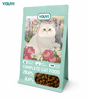Sacs personnalisés imprimés pour aliments pour chats avec logo, sachets souples pour aliments pour chats, 500g, emballage alimentaire pour animaux de compagnie résistant à l'humidité