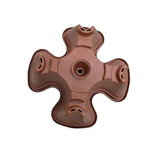 Panier en plastique Pots de fleurs et jardinière Système de tour verticale Pots en plastique classiques <span class=keywords><strong>pour</strong></span> plantes Pot de fleurs en plastique avec décor en <span class=keywords><strong>bois</strong></span> - Product Image 6