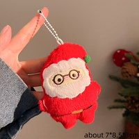 Porte-clés en peluche de Noël en gros, pendentif de série de Noël mignon, breloques adorables, cadeau de fête, jouet en peluche