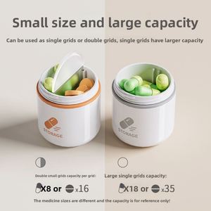 Caja de Almacenamiento de Pastillas Portátil de Estilo Japonés, a Prueba de Luz, para un Día, Mini Caja de Plástico Pequeña, a Prueba de Humedad, para Medicamentos, Conveniente - Product Image 3