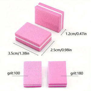 Portable Double face 100/180 tampon à ongles éponge <span class=keywords><strong>lime</strong></span> à ongles Mini bloc de tampon à ongles - Product Image 5