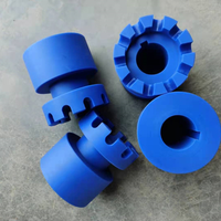 Boulons en PTFE composites pour usage industriel, bagues en plastique PTFE à fonctionnement à sec, manchons à bride en nylon, manchons en POM, services de découpe CNC