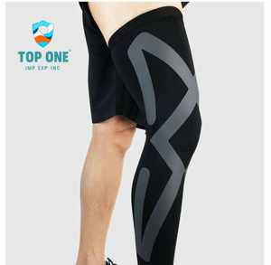Top One Compression Sports Genou Jambe Manches Wrap Garde Chaussettes Football Football Baseball Veau Brace Support - Product Image 4