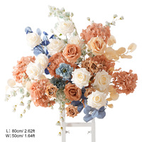 Ensemble de centres de table de mariage en gros, décorations florales en soie pour hôtels, salles de banquet, événements, couleur personnalisée en vrac, usine OEM