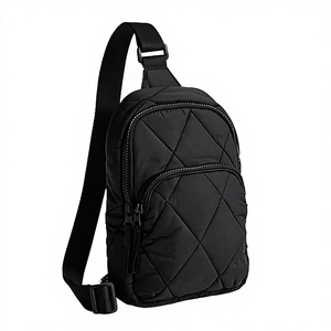 New Women's High-end Plaid Fashion Nylon Zipper Messenger <b>Bag</b> Korean Style Multi-function <b>Mobile</b> <b>Phone</b> <b>Bag</b> - Product Image 2