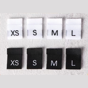 Etichette di alta qualità in tessuto personalizzato etichette per collo di alta qualità per t-shirt di moda di lusso capi di cotone materiale con <span class=keywords><strong>Logo</strong></span> personalizzato - Product Image 4