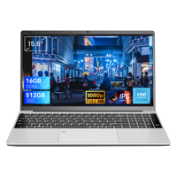 Laptop Bisnis Baru Desain Tipis Performa Tinggi Intel N95 Quad-Core 1.7GHz 16GB DDR4 RAM 512GB SSD IPS Terintegrasi Bahasa Inggris