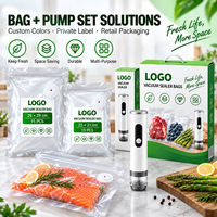 Sacs sous vide personnalisés en PA/PE de qualité alimentaire avec valve, sacs d'emballage sous vide pour cuisine commerciale