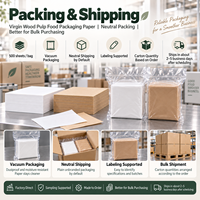 Papier sulfurisé en pâte de bois vierge de haute pureté, papier d'emballage alimentaire écologique pour la pâtisserie, doublure et séparateur d'emballage