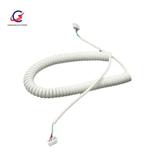 Hoge Flexibiliteit En Intrekbare Netsnoer Spiraalvormige Spiraalveer Kabel Zware 7 Manier Opgerolde Aanhangwagenkabel 12 Ft Groene Abs