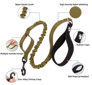 Truelove venta al por mayor cuerda elástica correa para perro alta calidad seguridad extensión duradera lujo reflectante mascota manos libres Correa - Product Image 2