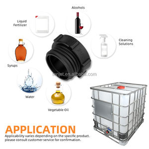 Adaptateur de raccordement Camlock 2 1/8" BSP femelle x S60*6 mâle, en plastique PP lisse, pour raccordement de citerne IBC - Product Image 3