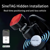 Support de vélo anti-perte Nordic Solution, unité de recherche d'emplacement de feu arrière cachée. Feu stop Globalize Tracker pour la conduite de nuit