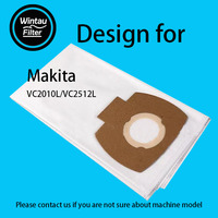 Sacs filtrants anti-odeurs en tissu non tissé haute efficacité pour aspirateur Makita VC2010L/VC2512L, usage domestique