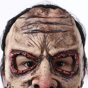 Personalisierte Halloween Terroristen-Dekoration Naht Mund Cosplay Latex weiche schreckliche scarred Mask