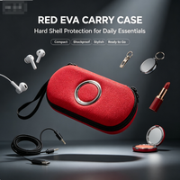 Кейс для USB-флешки и MP3-плеера, красный, миниатюрный, из EVA-материала, жесткий, для MP4-плеера
