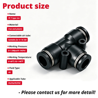 Conector Neumático para Tubos, Conexiones Rápidas para Aire y Agua, Acoplamiento Rápido para Mangueras, Diámetro Exterior de 4 mm, 6 mm, 8 mm, 10 mm, 12 mm, Varios Tipos
