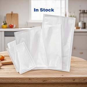 En Stock, rollo de sellador de alimentos al vacío PA PE transparente texturizado en relieve personalizado, bolsa de almacenamiento de pollo suave y brillante, rollos de grado alimenticio - Product Image 3