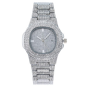 De alta calidad de las mujeres de lujo reloj de diamantes Venta caliente de acero inoxidable banda de reloj de pulsera de moda - Product Image 2