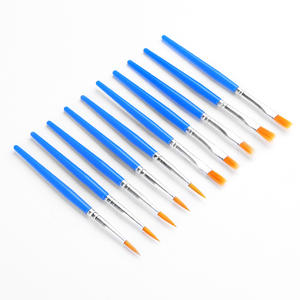 Yougou niños pintura nylon cabeza plana acrílico acuarela dibujo trazo puntiagudo pluma pintura arte pincel - Product Image 5