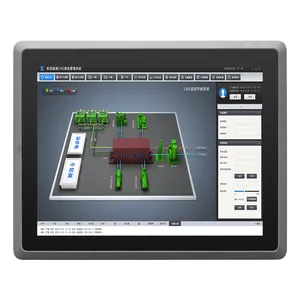 Ordinateur industriel Linux, mémoire ddr3/ddr4, modèle europe tout-en-un, 100x100mm, panneau Android, Linux, hmi, écran tactile/pare-soleil, vente en gros