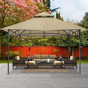 ABCCANOPY Structure d'ombrage <span class=keywords><strong>de</strong></span> gazebo <span class=keywords><strong>de</strong></span> <span class=keywords><strong>jardin</strong></span> pliable avec auvent souple Gazebo à toit souple résistant aux UV Pavillon flexible <span class=keywords><strong>de</strong></span> 3x3 mètres - Product Image 6