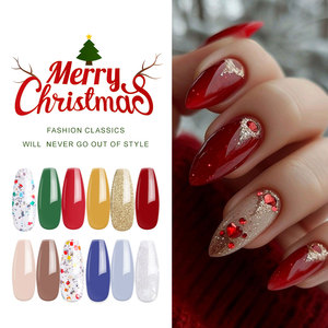 Vente en gros de 12 couleurs pour la fête de Noël La couleur vous fait briller à la fête de Noël Échantillon gratuit de vernis à ongles en gel - Product Image 6