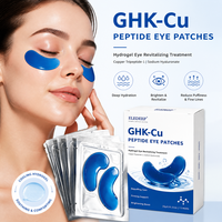 Patchs Hydrogel GHK-Cu au Peptide de Cuivre, Hyaluronate de Sodium et Caféine – Anti-Âge, Anti-Poches, Raffermissant, Masque Contour des Yeux pour Cernes