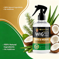 Crema Condizionante Naturale Biologica Antistatica per Capelli, Lisciante e Districante per Tutti i Tipi di Capelli, con Effetto Lucidante, per Parrucche