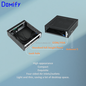 Vỏ máy tính để bàn nhỏ gọn K09 tùy chỉnh, kiểu dáng mỏng, mini ITX, kim loại, dành cho văn phòng, HTPC, với cổng I/O phía trước, 4 cổng USB, hỗ trợ ATX/MATX, hàng mới. - Product Image 6