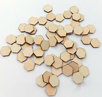 Décorations pour la maison Pièces hexagonales en bois pour l'artisanat