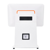 Système de point de vente tout-en-un JSJ1200 avec écran tactile unique de 15,6 pouces, imprimante de reçus, scanner de code QR, processeur double cœur Intel I3, Bluetooth/WiFi