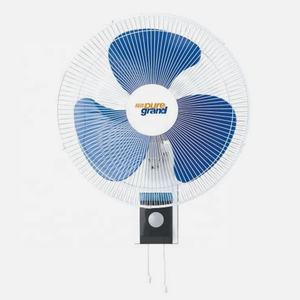 220v électrique usage domestique 3 pales bleues mode moderne fantaisie à <span class=keywords><strong>la</strong></span> maison 16 "petit ventilateur mural - Product Image 1