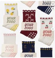 Pilates à volants  femmes Chaussettes de Pilates de Yoga antidérapantes Chaussettes de Pilates en coton respirant pour le sport