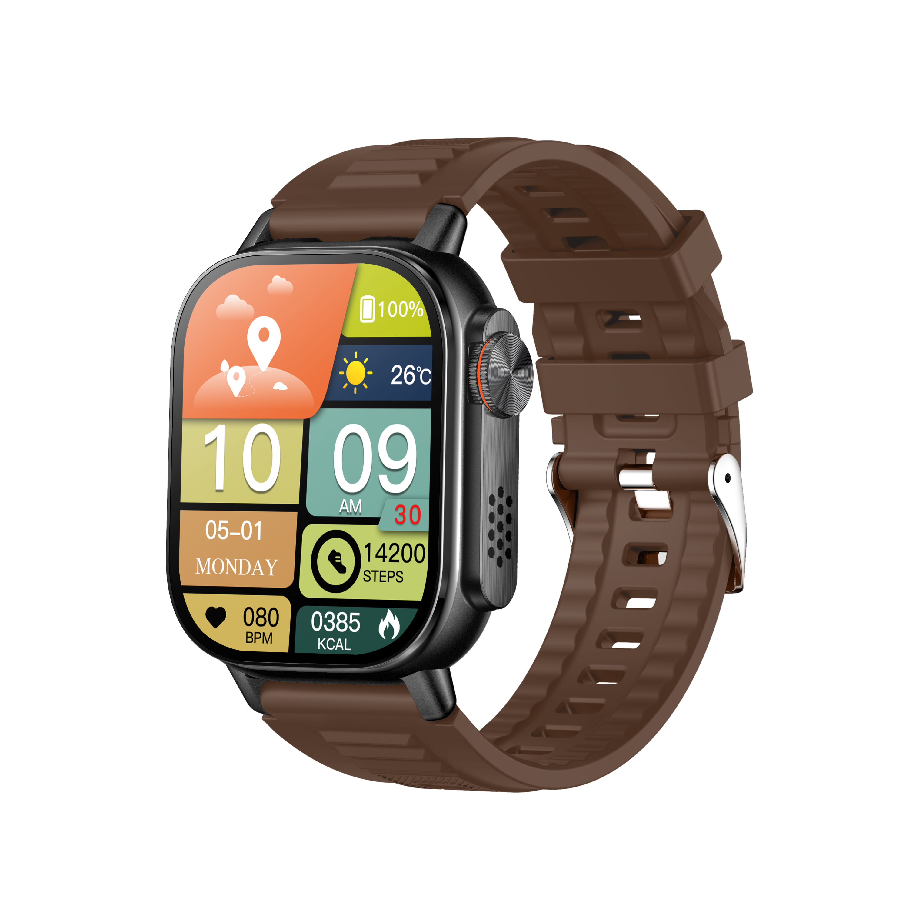 สีน้ำตาล