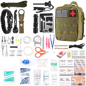 ชุดอุปกรณ์เอาตัวรอดทางยุทธวิธี 8x6x5 นิ้ว กระเป๋าแพทย์แบบมอลล์พร้อมซิปสำหรับตั้งแคมป์กลางแจ้ง อุปกรณ์ EDC - Product Image 3