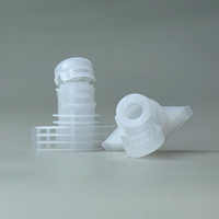 Bouchon à bec verseur en plastique à clapet, anti-déversement, avec bande déchirable de 7,8 mm, pour sachets de shampoing, gel douche, nettoyant visage et cosmétiques
