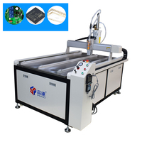 Machine de distribution de colle automatique à trois axes avec pompe et moteur pour le remplissage de cartes de circuits imprimés et de composants électroniques LED