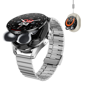 Smartwatch 2 in <span class=keywords><strong>1</strong></span> con auricolari TWS da <span class=keywords><strong>1</strong></span>.46 pollici BT chiamata cardiofrequenza Sleep Tracker assistente vocale riproduzione musica Smartwatch 2025 - Product Image 2