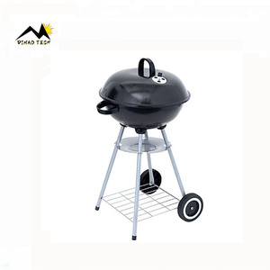 Portable <strong>Smokeless</strong> 18&quot; Kettle Outdoor Camping Mini <strong>Charcoal</strong> Balcony <strong>Bbq</strong> Grill Barbeque Grill Barbecue Grill with Wheel