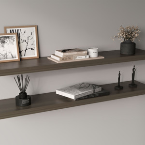 Ecco 47 In Wide Floating Shelves Set Of 2 Wall Mount Book <b>Storage</b> <b>For</b> Bedroom Bathroom Living Room Decor - Product Image 1