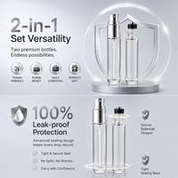 Ensemble de flacons de parfum portables en verre transparent de 10 ml avec vaporisateur et flacon roll-on pour huiles essentielles, emballage de voyage, vente en gros