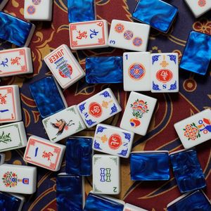 Nouvelle édition spéciale Année du Cheval 2026 en stock – Tuiles de Mahjong Glitterville en acrylique multicouche de luxe, ensemble américain de 160 tuiles - Product Image 5