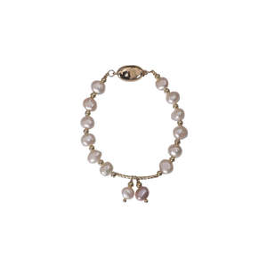 Pulsera de Perlas Naturales Estilo Barroco para Niñas, Elegante Brazalete de Cuentas - Product Image 2