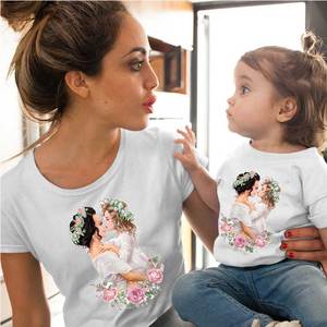 <span class=keywords><strong>Personnalisé</strong></span> correspondant famille <span class=keywords><strong>t</strong></span>-shirts <span class=keywords><strong>maman</strong></span> et fille ensemble de vêtements - Product Image 5