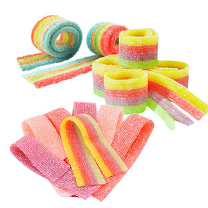 Caramelos de Goma Suaves y Dulces con Sabor a Fruta Recubiertos de Azúcar Arcoíris al por Mayor - Product Image 1
